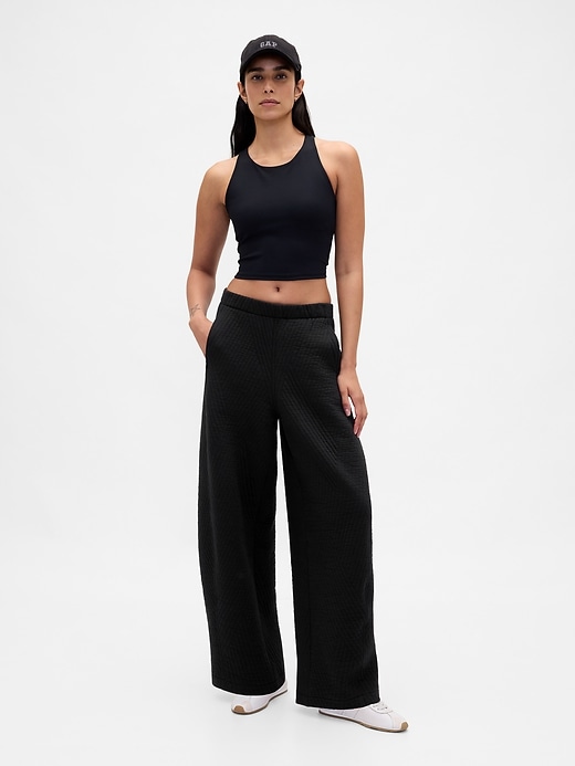 pantaloni a botte trapuntati in jacquard gapfit