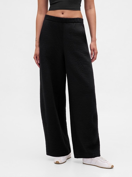 pantaloni a botte trapuntati in jacquard gapfit