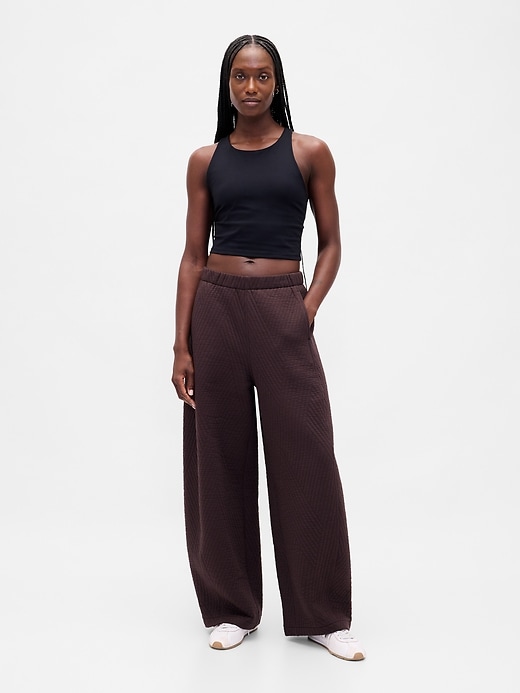 pantaloni a botte trapuntati in jacquard gapfit