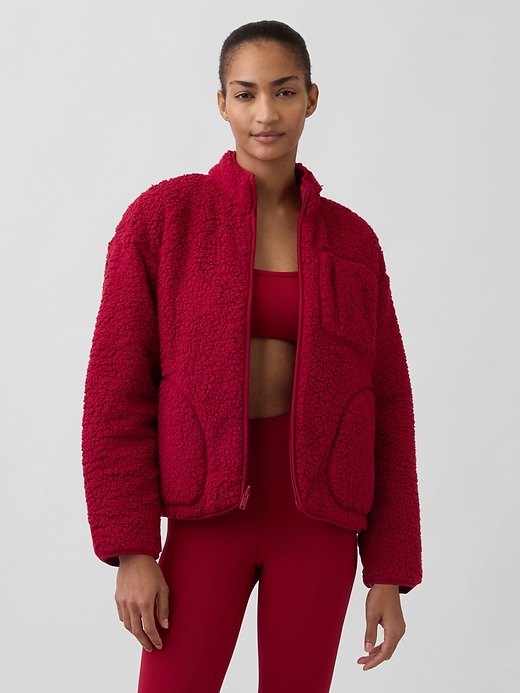 giacca reversibile in sherpa gapfit