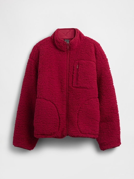 giacca reversibile in sherpa gapfit