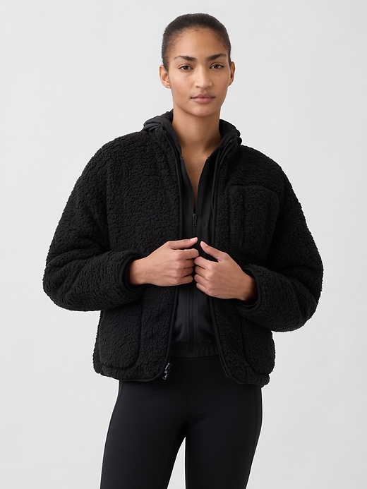 giacca reversibile in sherpa gapfit
