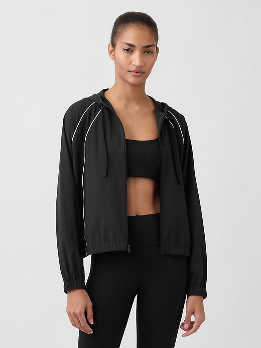 felpa con cappuccio e zip gapfit tech