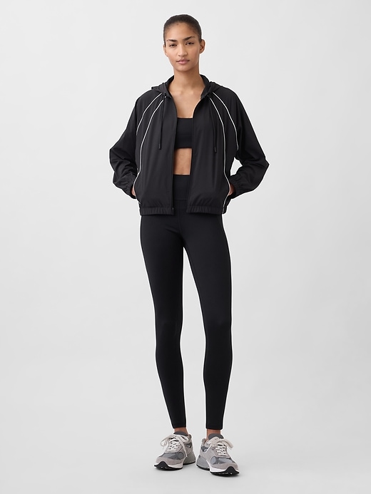 felpa con cappuccio e zip gapfit tech