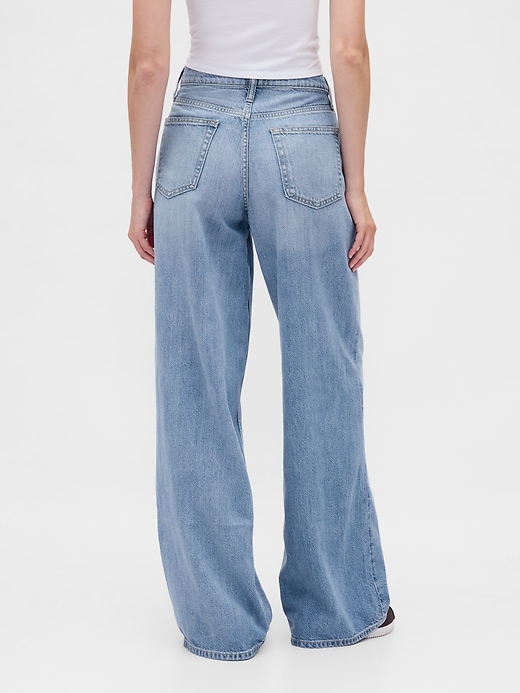 jeans larghi ultra morbidi a vita media