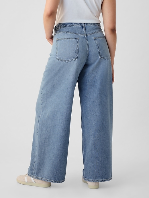 jeans larghi ultra morbidi a vita media