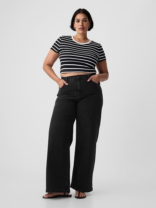 jeans a gamba larga high stride