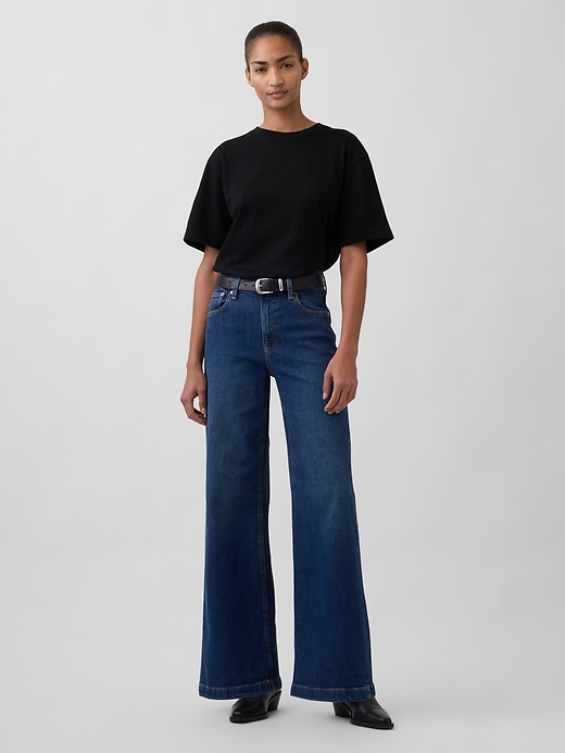 jeans a gamba larga high stride