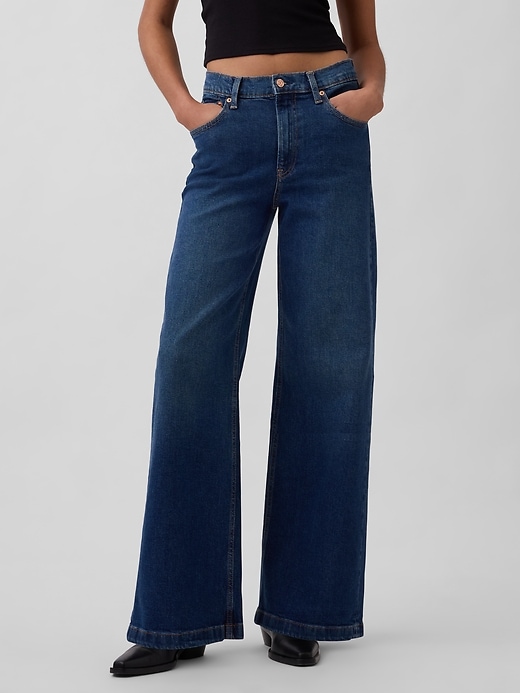 jeans a gamba larga high stride