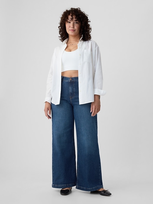 jeans a gamba larga high stride