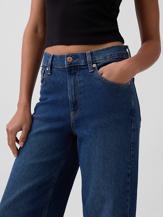 jeans a gamba larga high stride