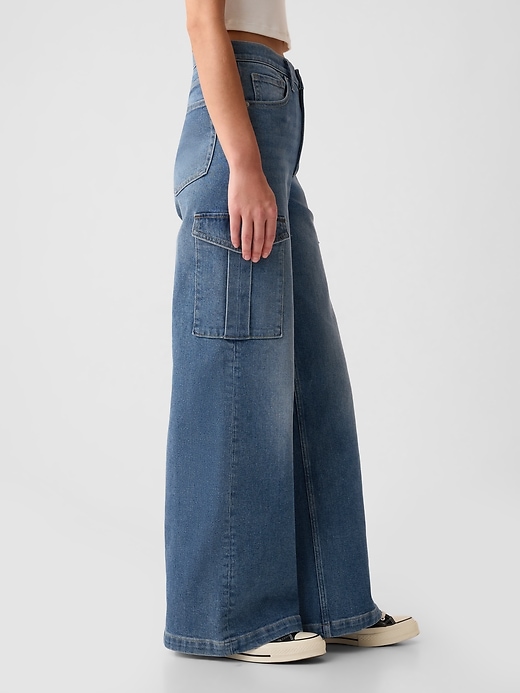 jeans cargo a gamba larga high stride