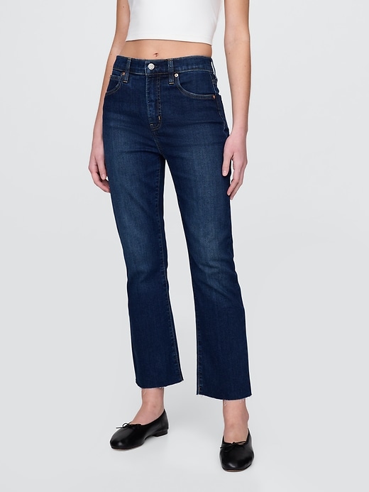 jeans a zampa a vita alta