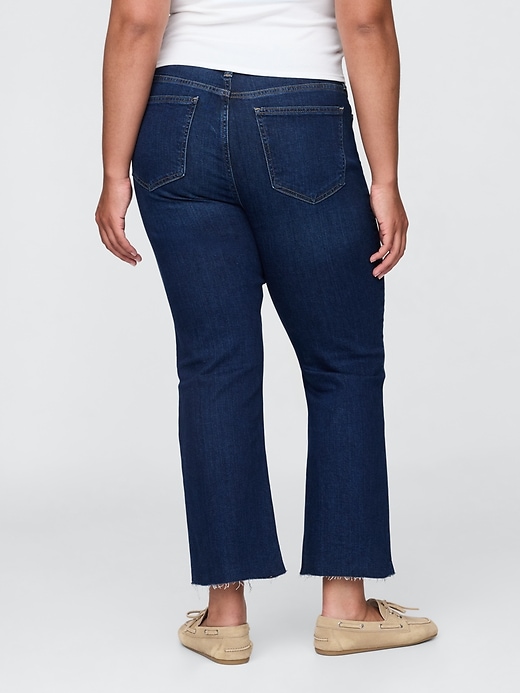 jeans a zampa a vita alta