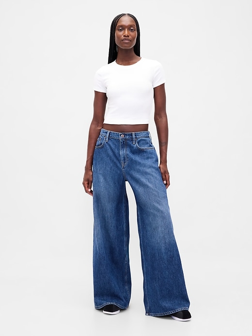 jeans extra larghi a vita bassa