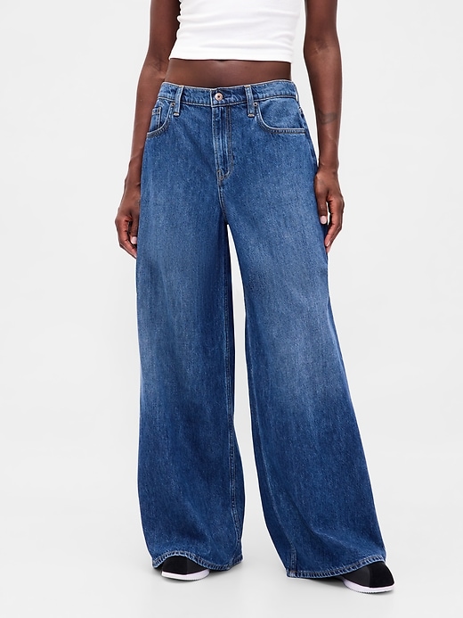 jeans extra larghi a vita bassa