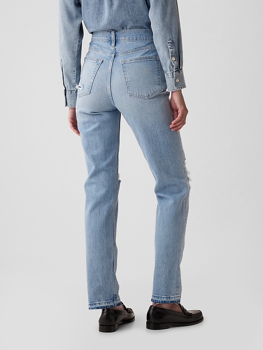 jeans dritti a vita alta