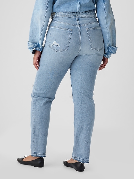 jeans dritti a vita alta