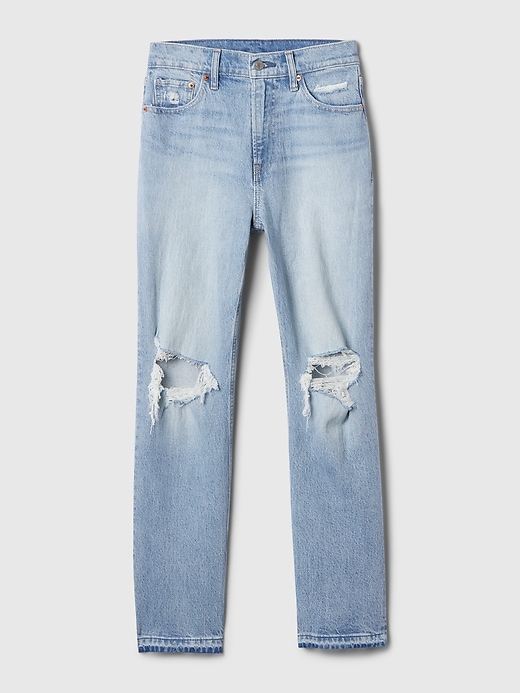 jeans dritti a vita alta