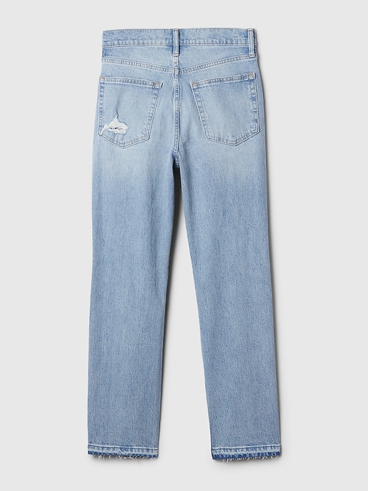 jeans dritti a vita alta