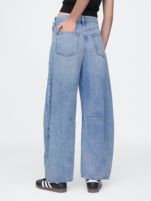 jeans a ferro di cavallo ultra morbidi a vita alta