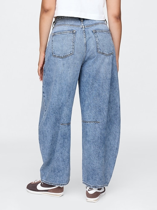 jeans a ferro di cavallo ultra morbidi a vita alta