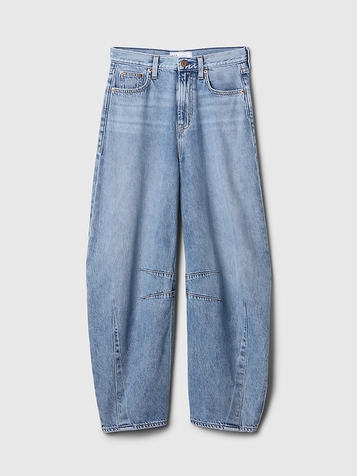 jeans a ferro di cavallo ultra morbidi a vita alta