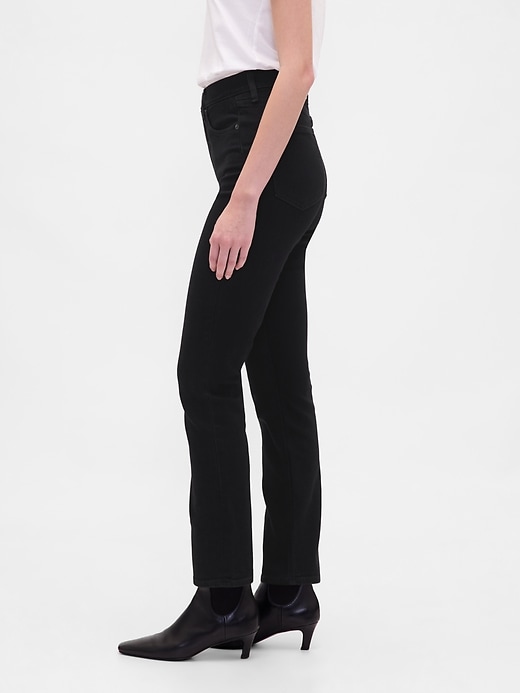 jeans slim vintage a vita alta
