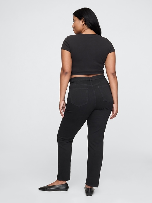 jeans slim vintage a vita alta