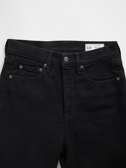 jeans slim vintage a vita alta