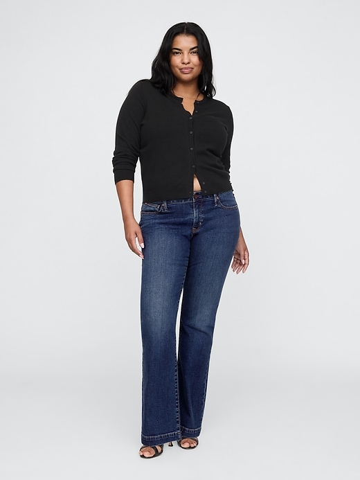 jeans lunghi e attillati a vita bassa