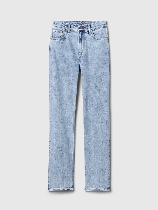 jeans dritti slim a vita alta anni 90