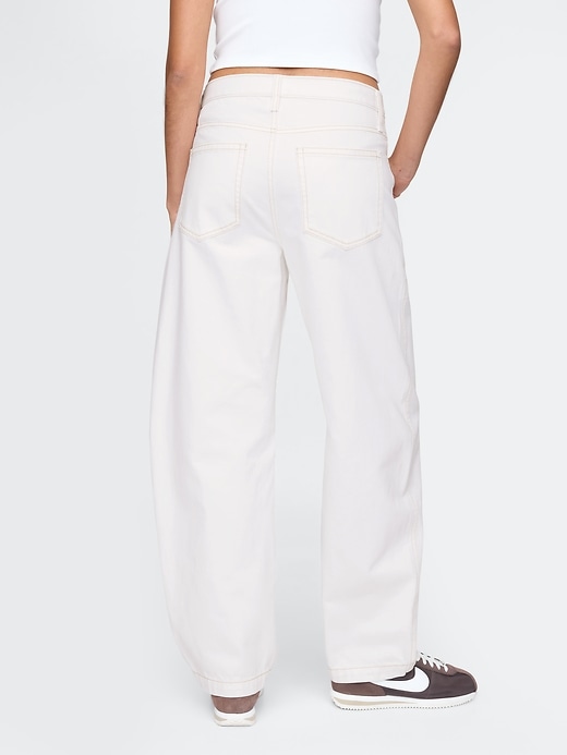 jeans da carpentiere a vita alta