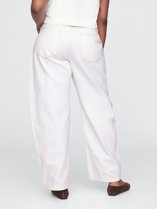jeans da carpentiere a vita alta