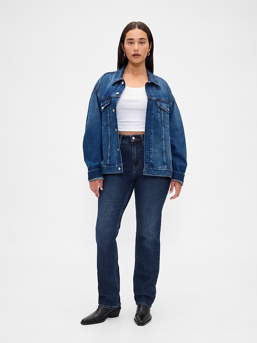 jeans slim dritti a vita alta anni 90