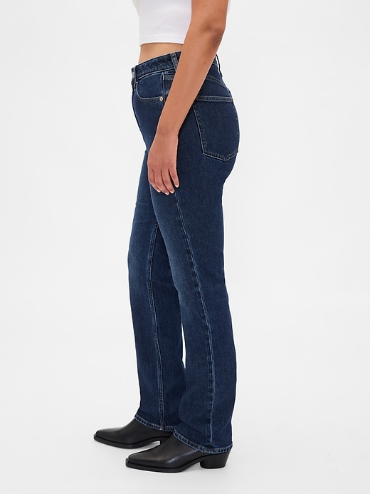 jeans slim dritti a vita alta anni 90