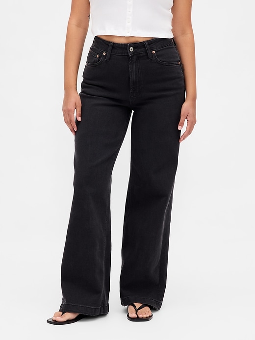 jeans a gamba larga curvy high rise stride