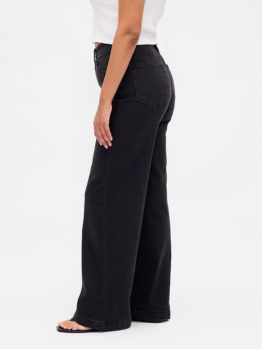 jeans a gamba larga curvy high rise stride