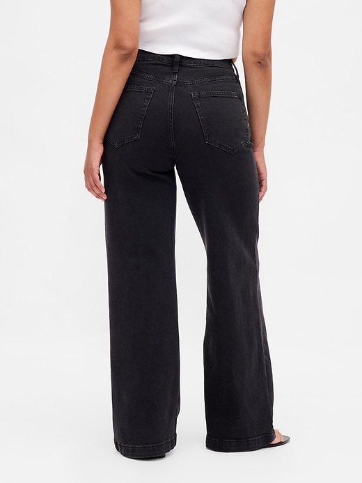 jeans a gamba larga curvy high rise stride