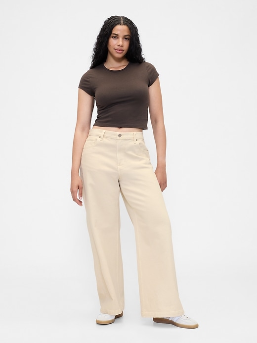 jeans a gamba larga high stride