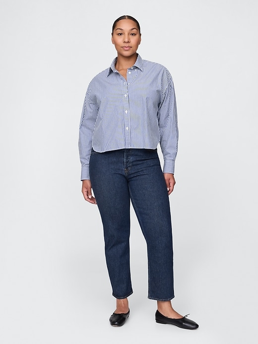 jeans dritti a vita alta