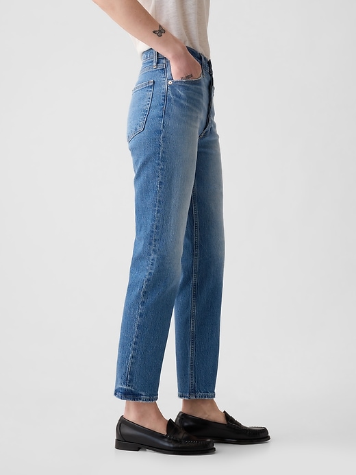 jeans dritti a vita alta