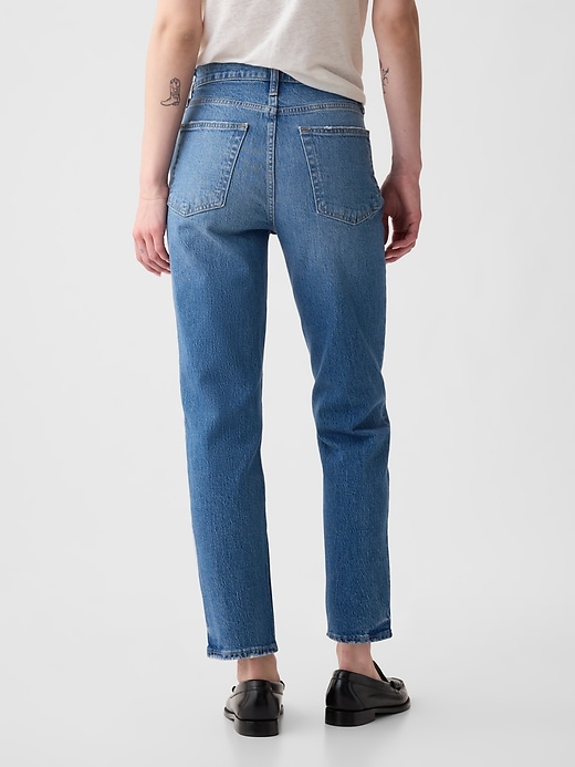 jeans dritti a vita alta