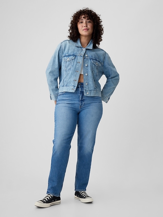 jeans dritti a vita alta