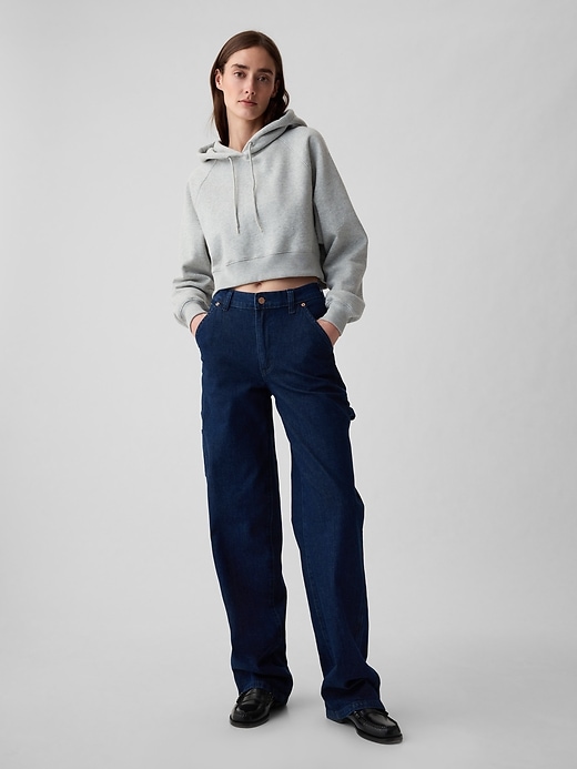 jeans larghi da carpentiere anni 90 a vita media