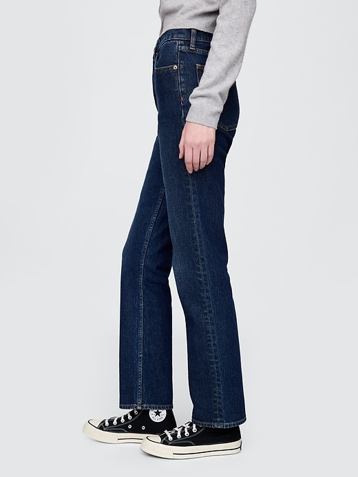 jeans dritti slim a vita alta anni 90