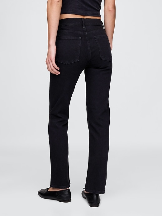 jeans dritti slim a vita alta anni 90