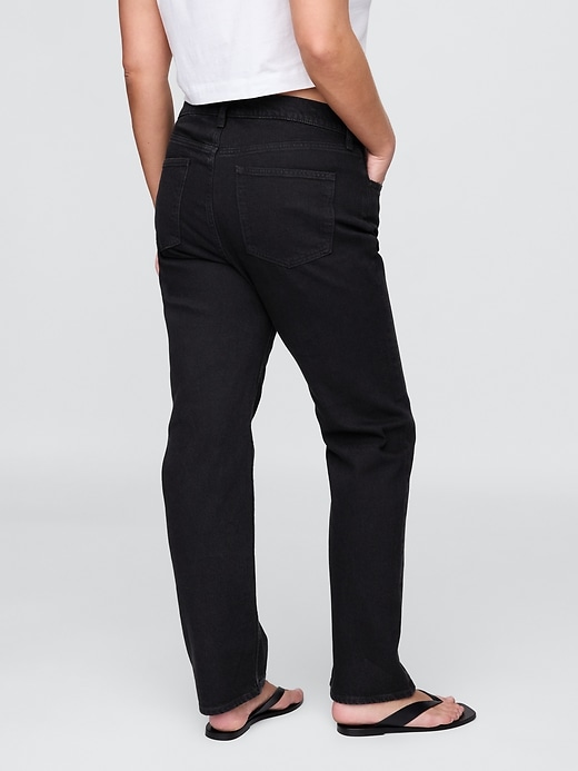 jeans dritti slim a vita alta anni 90
