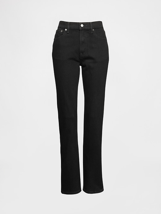 jeans dritti slim a vita alta anni 90