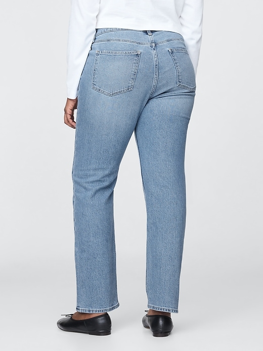 jeans dritti slim a vita alta anni 90